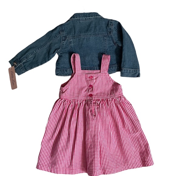 Precious Bundled Jean Jacket and 2 Dresses - Picture 5 of 5